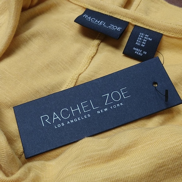 Rachel Zoe Cowl Neck Mustard Top - Picture 3 of 3